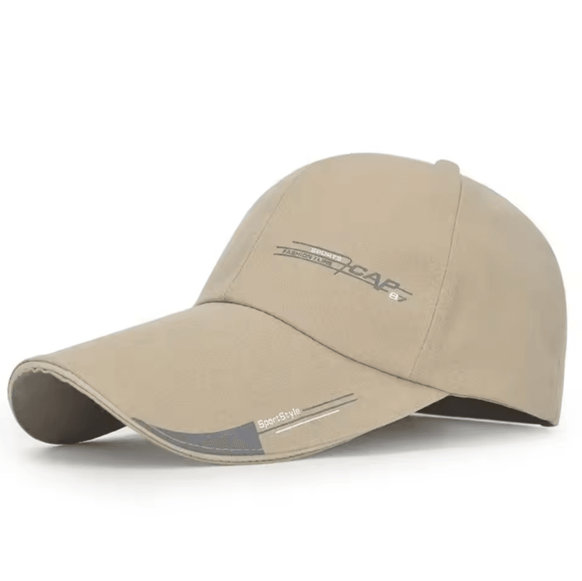 Adjustable Sports Cap with Long Visor Outdoor Sun Hat Mens Snapback Baseball Cap