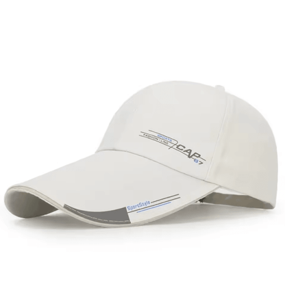 Adjustable Sports Cap with Long Visor Outdoor Sun Hat Mens Snapback Baseball Cap