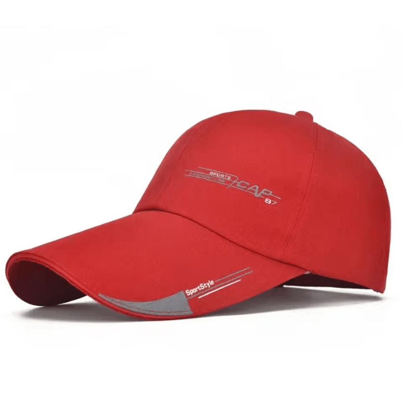 Adjustable Sports Cap with Long Visor Outdoor Sun Hat Mens Snapback Baseball Cap