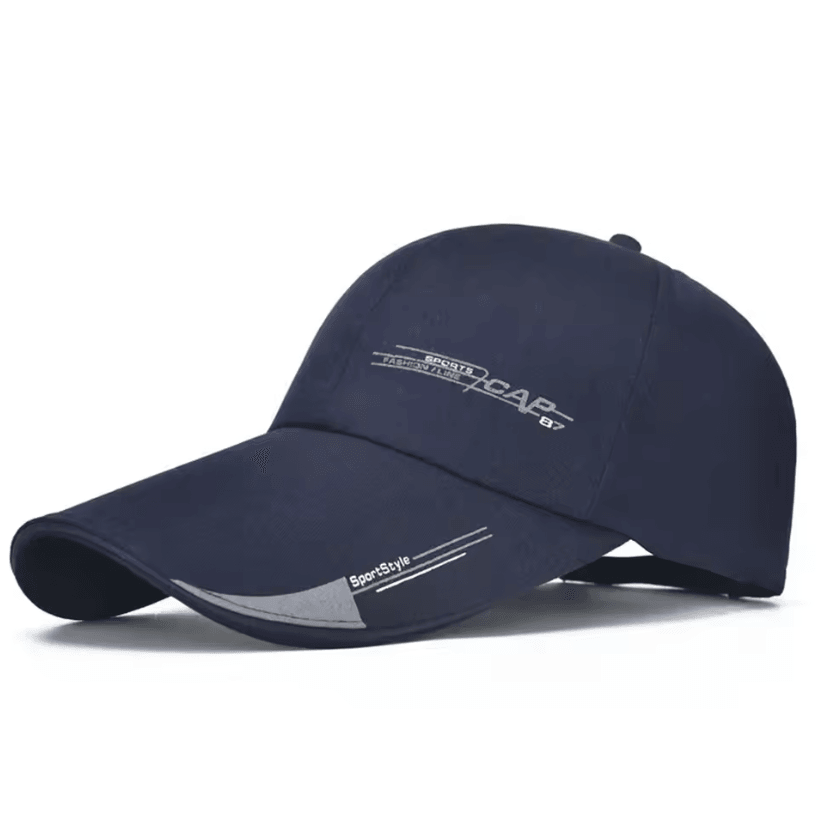 Adjustable Sports Cap with Long Visor Outdoor Sun Hat Mens Snapback Baseball Cap