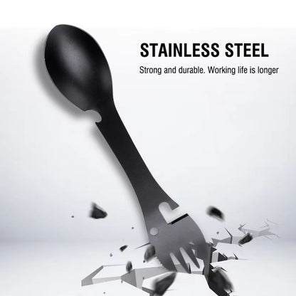 5-in-1 Outdoor Survival Tools Camping Multi-Functional EDC Utensil Kit