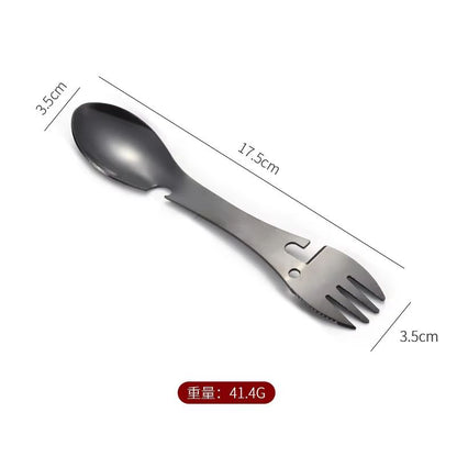 5-in-1 Outdoor Survival Tools Camping Multi-Functional EDC Utensil Kit