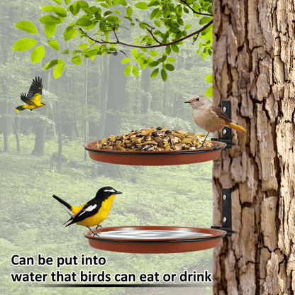 Tree Mounted Bird Feeding Trays Multifunctional Garden Feeder Set