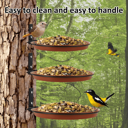 Tree Mounted Bird Feeding Trays Multifunctional Garden Feeder Set