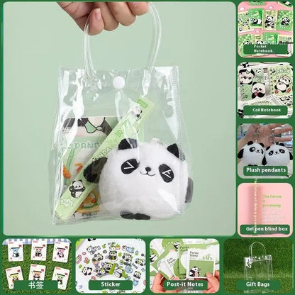 Kawaii Capybara Stationery Gift Set | Handbag Edition with Plush Pendants & Notebook
