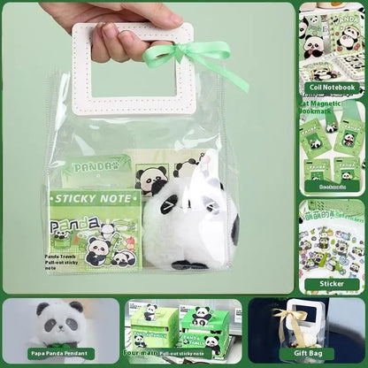 Kawaii Capybara Stationery Gift Set | Handbag Edition with Plush Pendants & Notebook