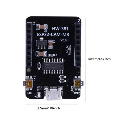 ESP32 CAM Camera Module with USB Downloader WiFi Bluetooth Development Board
