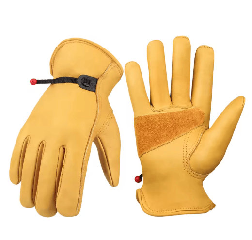 Cowhide Leather Work Gloves – Heavy-Duty Safety Gloves for Work & Riding