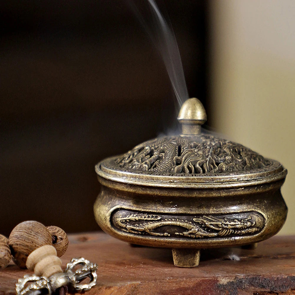 Finger tip Stove, Creative Aromatherapy Burner, Three-Legged Small Incense Burner, Non-Stick Powder Tray