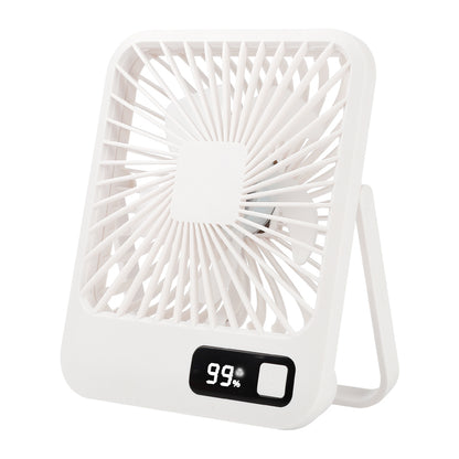 Mini Desk Fan, USB Rechargeable Portable, 2000mAh Ultra Quiet, 5 Speed, Strong Airflow Cooling Fan for Offices