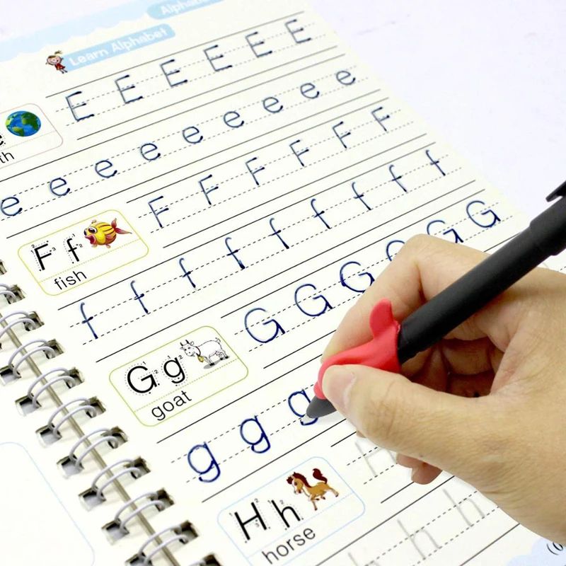 Reusable Magic Writing Practice Copybook Set for Kids