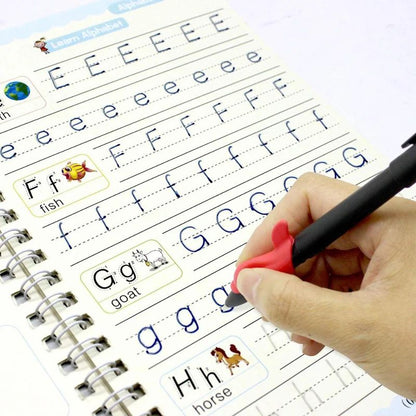 Reusable Magic Writing Practice Copybook Set for Kids