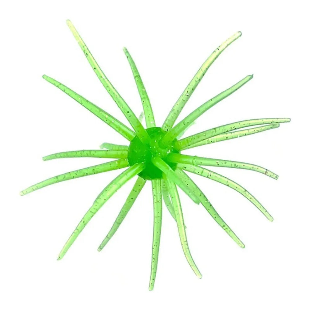 Handmade Urchin Silicone Worm Lure, Freshwater Bass BFS Fishing Lure