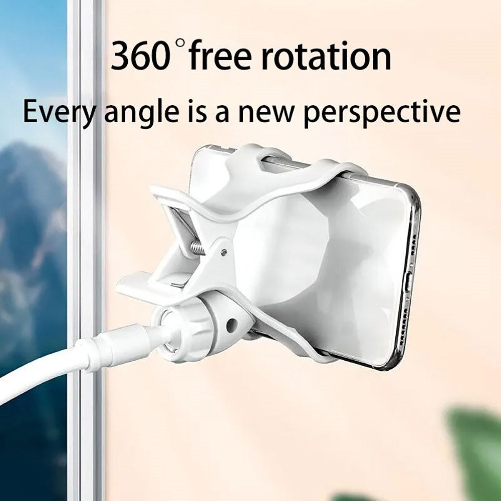 Universal Adjustable Lazy Phone Holder, Flexible Arm Stand, Smartphone Desktop Mount Bracket, Home Bed Clip Holder