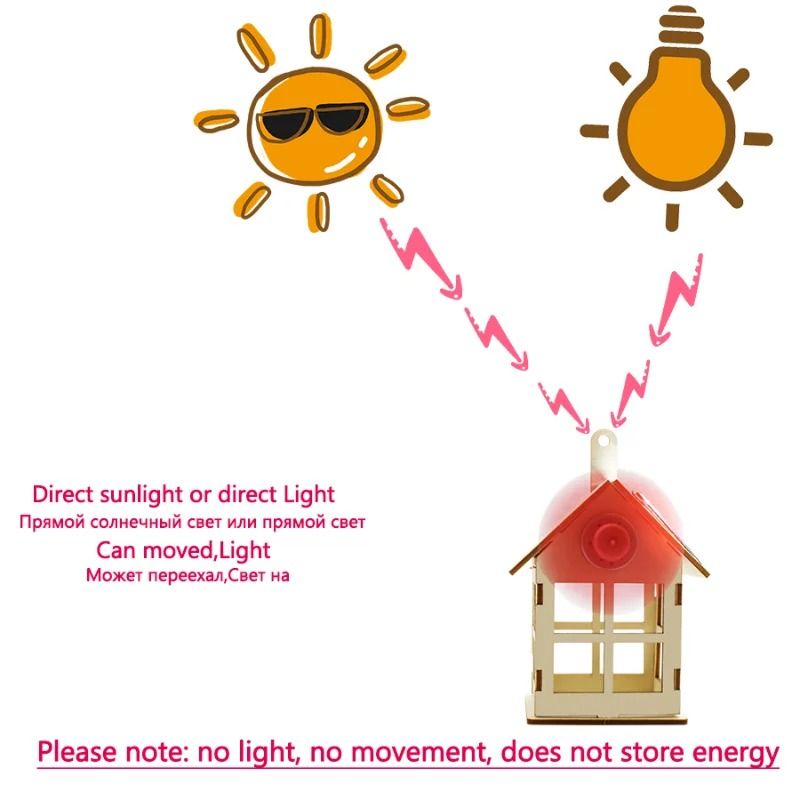Solar-Powered Twin Blade Windmill Science DIY Kit
