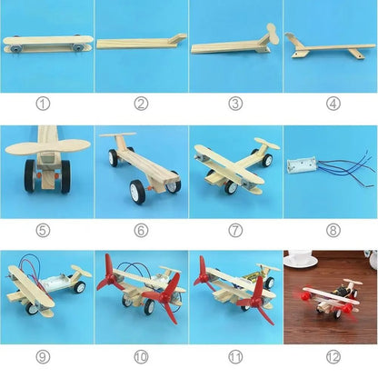 Solar-Powered Twin Blade Windmill Science DIY Kit