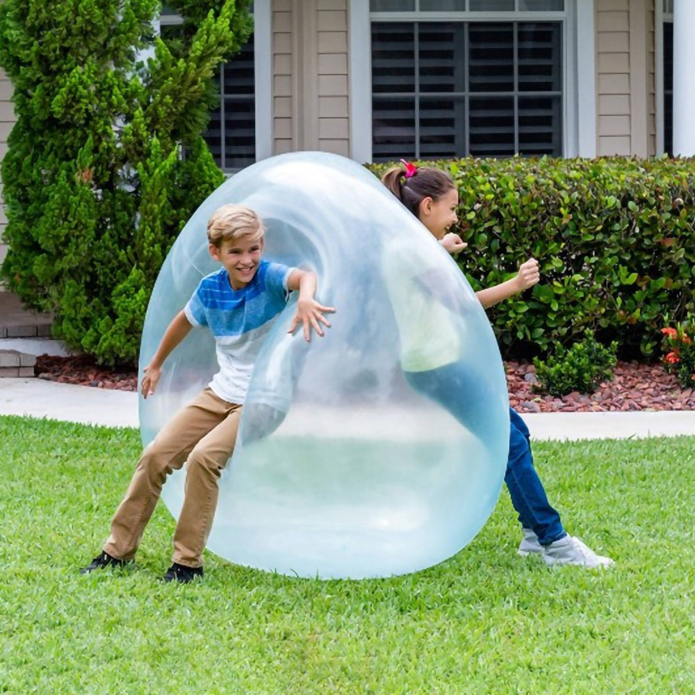 Kids Inflatable Elastic Ball, Blow Up Balloon Toy, Soft Water Filled Bubble Ball for Party Games