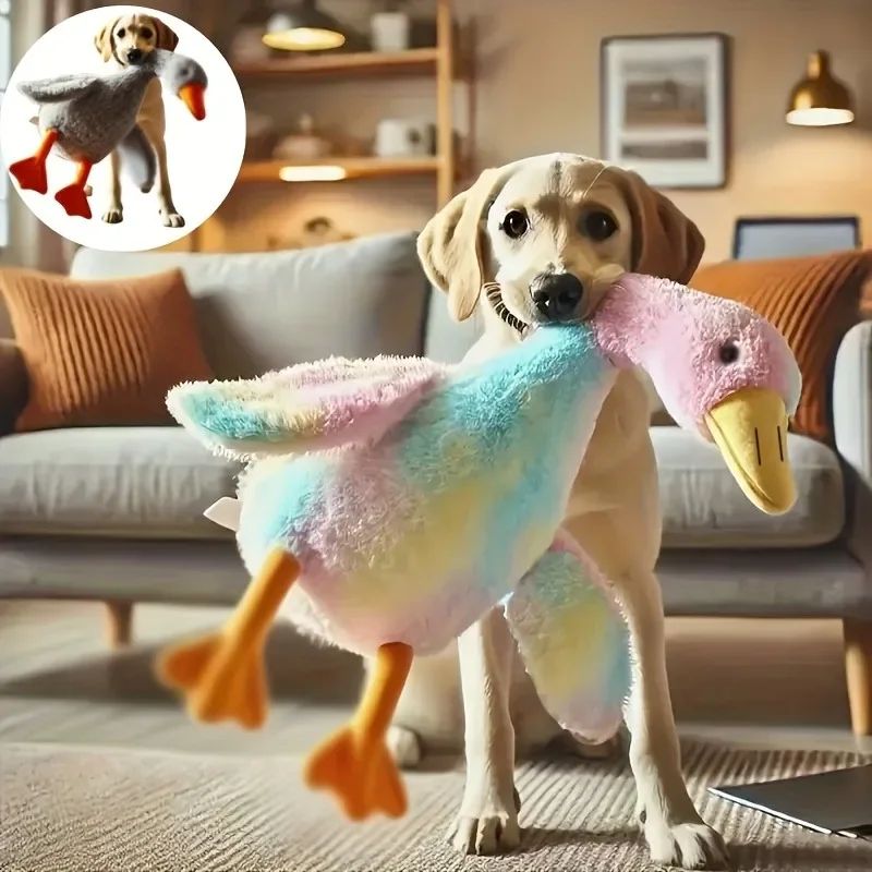 Calming Duck Plush Pet Toy (20 in) – Soft Duck Plush Dog Toy for Anxiety Relief & Cuddles