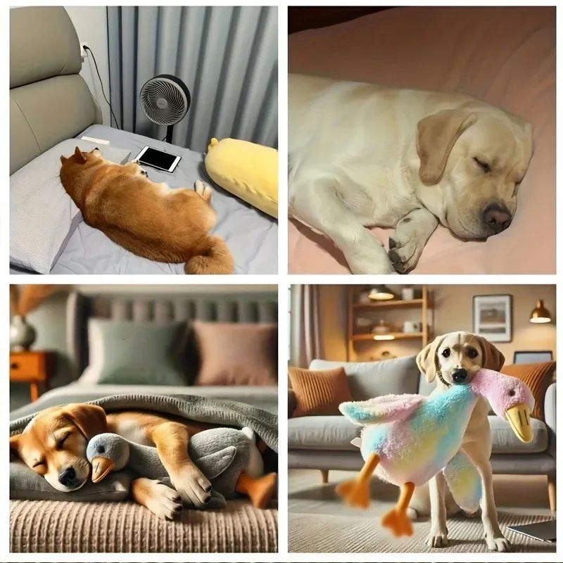 Calming Duck Plush Pet Toy (20 in) – Soft Duck Plush Dog Toy for Anxiety Relief & Cuddles