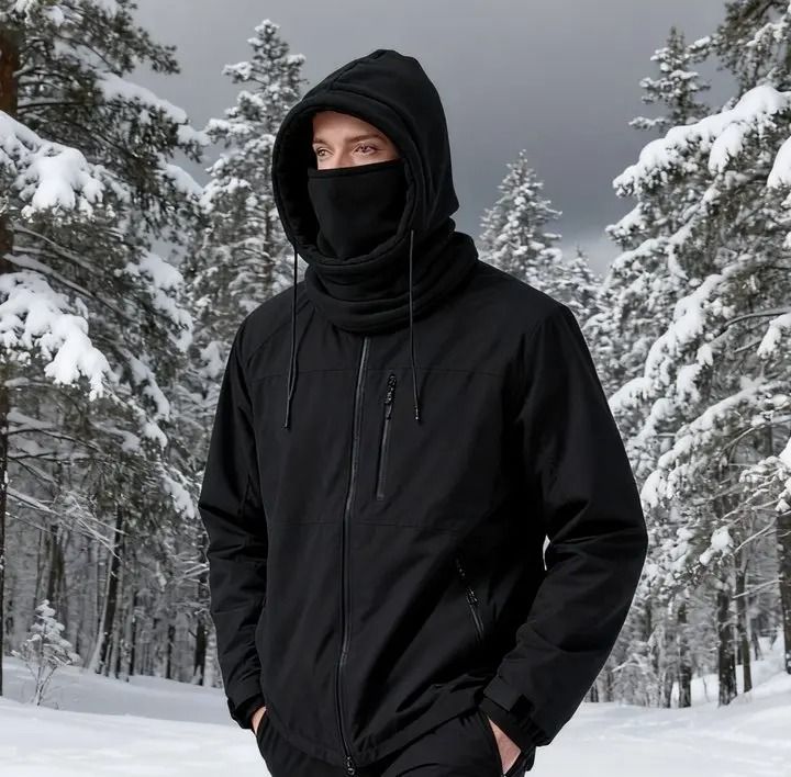 Unisex Winter Balaclava Knit Hood | Windproof Mask & Headgear for Cold Weather
