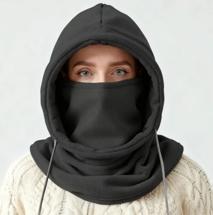 Unisex Winter Balaclava Knit Hood | Windproof Mask & Headgear for Cold Weather