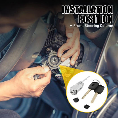 Anti Rust Ignition Switch Cylinder & Lock Cylinder Kit with Keys for Reliable Vehicle Security