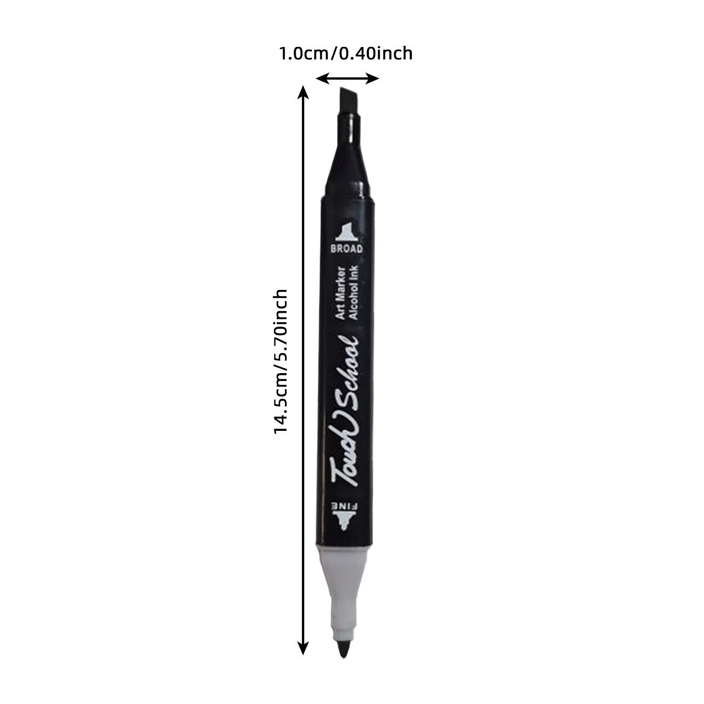 Alcohol Markers Set Dual Brush Tip Permanent Art Markers for Coloring Painting and Crafting