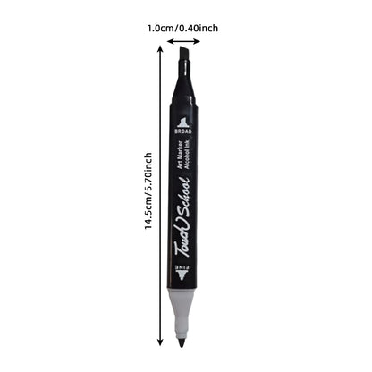 Alcohol Markers Set Dual Brush Tip Permanent Art Markers for Coloring Painting and Crafting