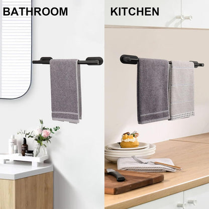 Towel Bar Adjustable, Stainless Steel Bathroom Towel Rack, Wall Mounted Bath Towel Holder