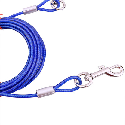 Steel Wire Rope Dog Chain Double End Traction Rope Dog Stake Bolt Iron Chain Pet Fixing Traction