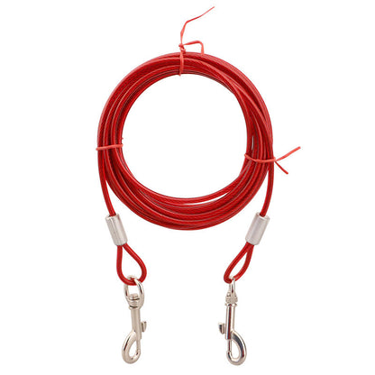 Steel Wire Rope Dog Chain Double End Traction Rope Dog Stake Bolt Iron Chain Pet Fixing Traction