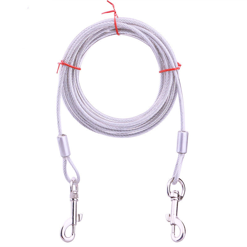 Steel Wire Rope Dog Chain Double End Traction Rope Dog Stake Bolt Iron Chain Pet Fixing Traction
