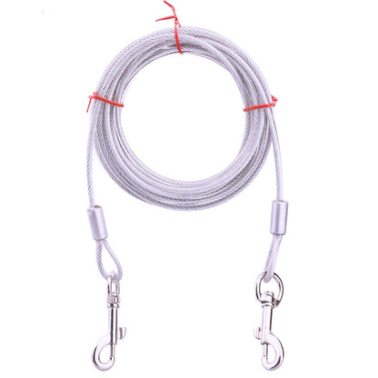 Steel Wire Rope Dog Chain Double End Traction Rope Dog Stake Bolt Iron Chain Pet Fixing Traction