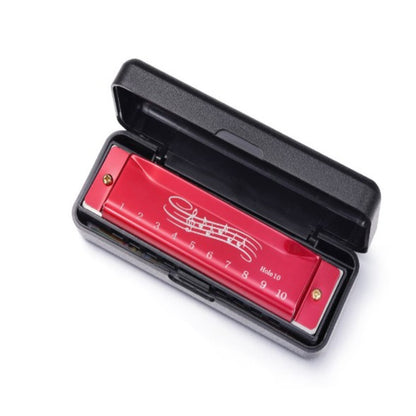 Beginners Educational Harmonica Toy, Safe Blues Metal Rectangle Harmonica for Kids, Ideal Gift