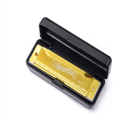 Beginners Educational Harmonica Toy, Safe Blues Metal Rectangle Harmonica for Kids, Ideal Gift