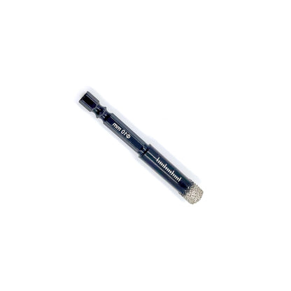 Brazed Diamond Tile Drill Bit with 1/4in Hex Shank for Clean Holes in Ceramic and Porcelain