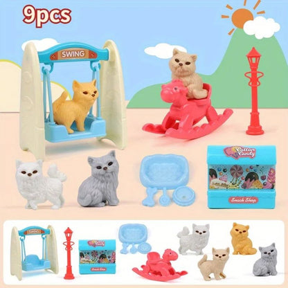 Cute Dog Doll Basket Toy Set