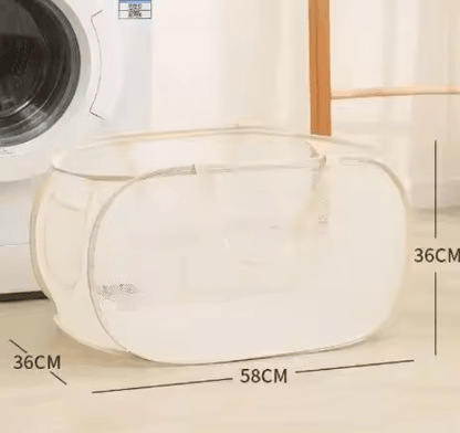 Foldable Portable Laundry Storage Basket Bathroom Dirty Clothes Organizer