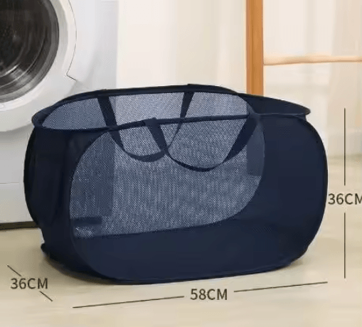 Foldable Portable Laundry Storage Basket Bathroom Dirty Clothes Organizer