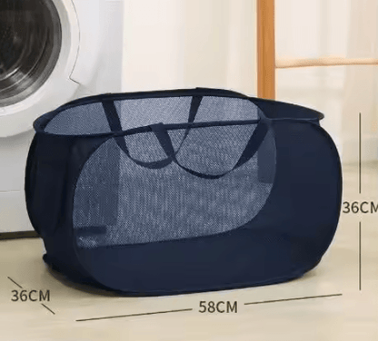 Foldable Portable Laundry Storage Basket Bathroom Dirty Clothes Organizer