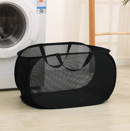 Foldable Portable Laundry Storage Basket Bathroom Dirty Clothes Organizer
