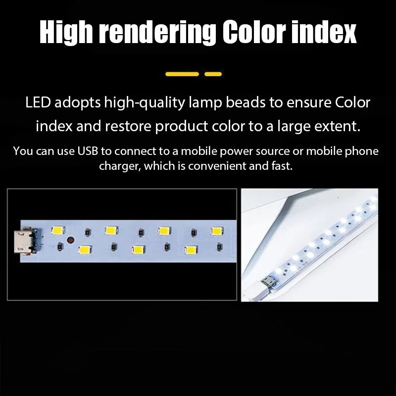 Portable Photo Light Box Studio with LED Lights and Color Backdrops