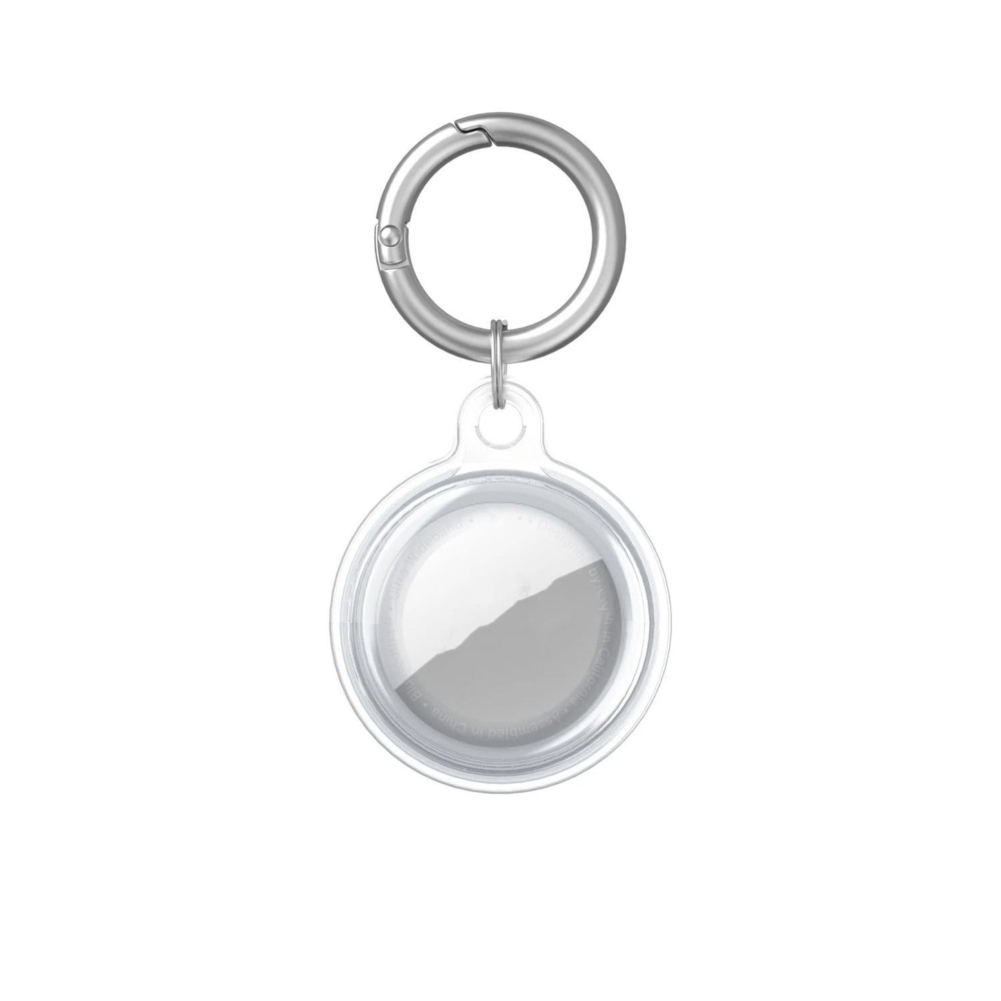 Waterproof AirTag Case Transparent TPU Cover with Keychain for Pets and Keys