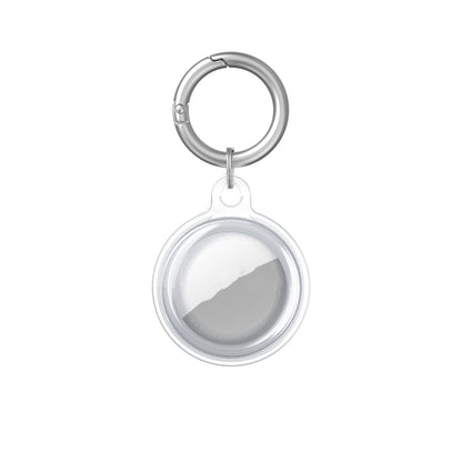 Waterproof AirTag Case Transparent TPU Cover with Keychain for Pets and Keys