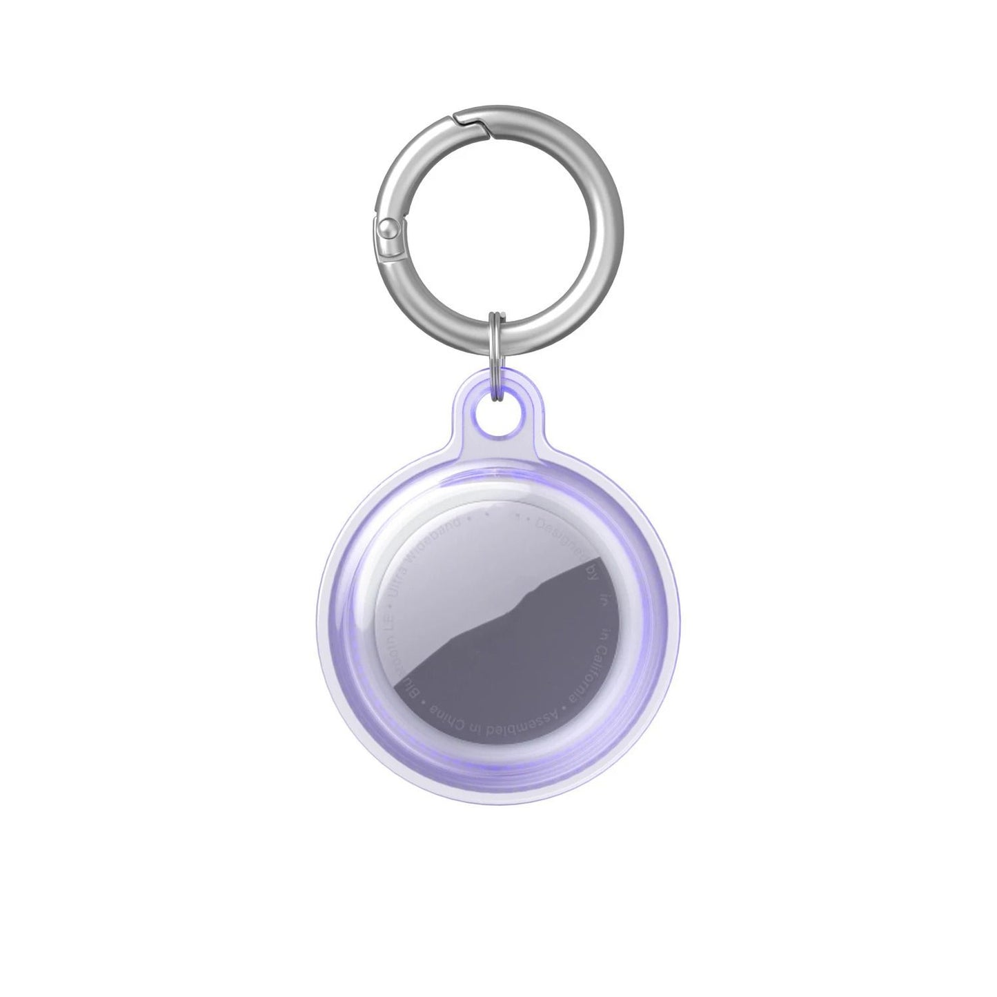 Waterproof AirTag Case Transparent TPU Cover with Keychain for Pets and Keys