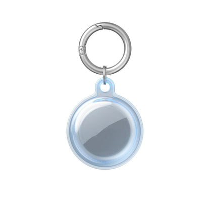 Waterproof AirTag Case Transparent TPU Cover with Keychain for Pets and Keys