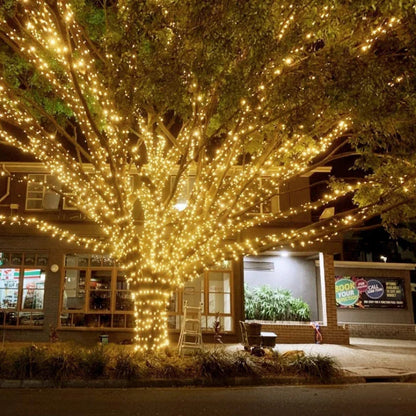 Solar String Fairy Lights, Waterproof LED Outdoor Garland, Solar Power Lamp for Garden Christmas Decoration