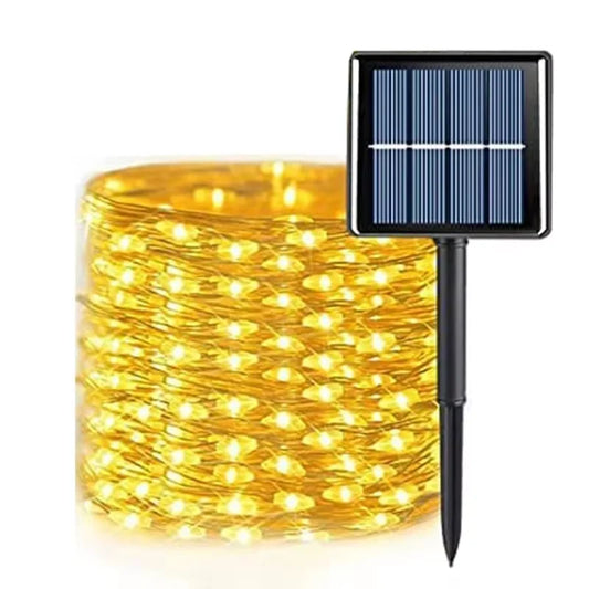 Solar String Fairy Lights, Waterproof LED Outdoor Garland, Solar Power Lamp for Garden Christmas Decoration