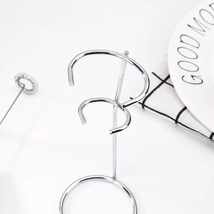 Handheld Milk Frother Stand & Egg Beater Holder | Mixer Rest Rack for Electric Frother, Whisk & Kitchen Counter Organize