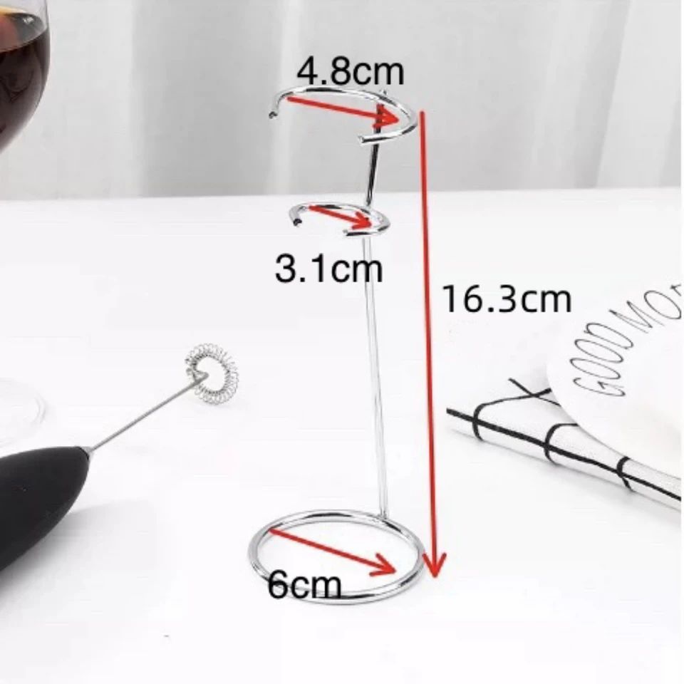 Handheld Milk Frother Stand & Egg Beater Holder | Mixer Rest Rack for Electric Frother, Whisk & Kitchen Counter Organize